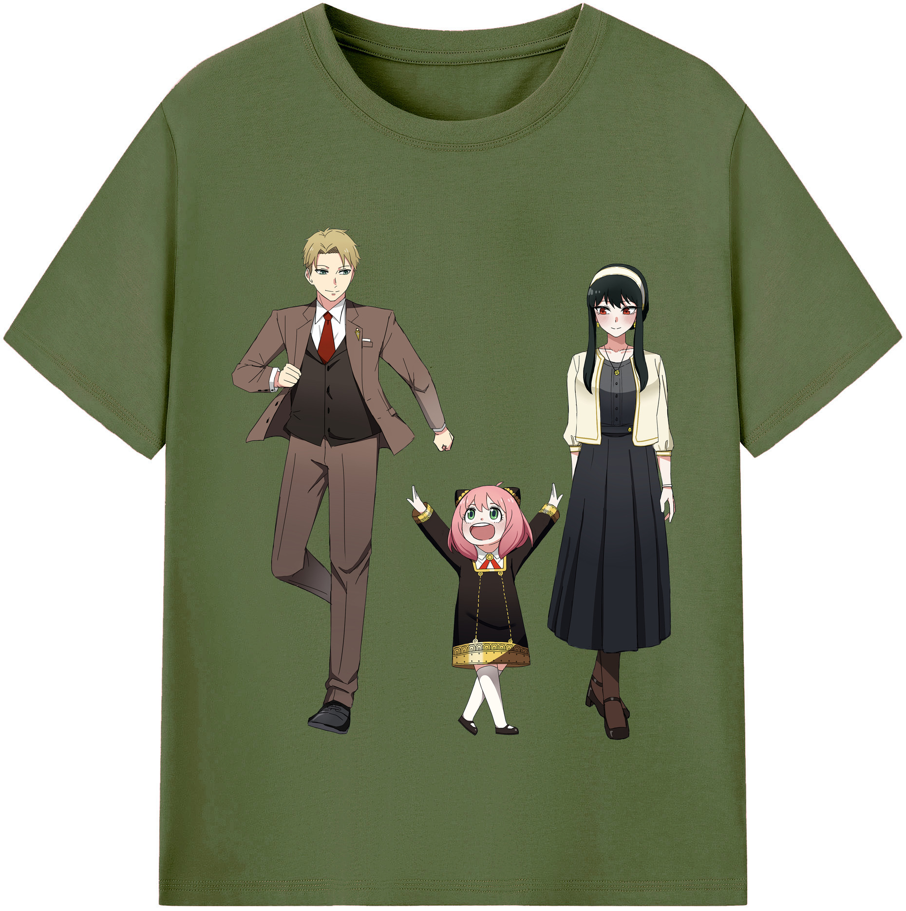 （画像用） SPY×FAMILY间谍家家酒 綿100％半袖Tシャツ（フロントプリント）